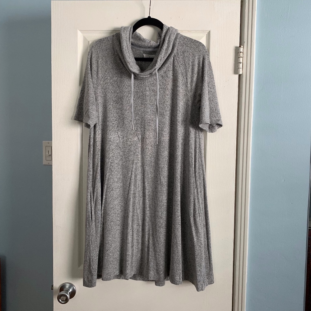Lou & Grey Cozy Cowl Neck Dress